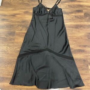 Long satin nightgown